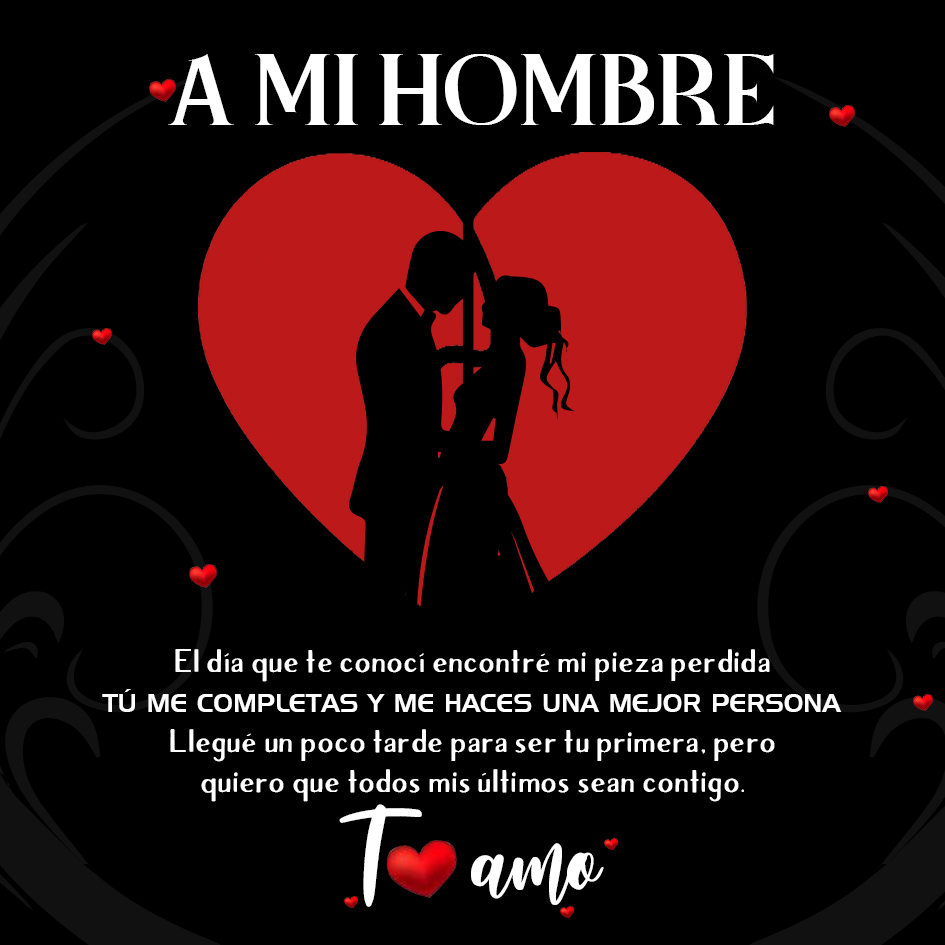 Cuadro con mensaje de amor personalizable San Valentín aniversario cumpleaños regalo para hombre novio esposo | Jessemade
