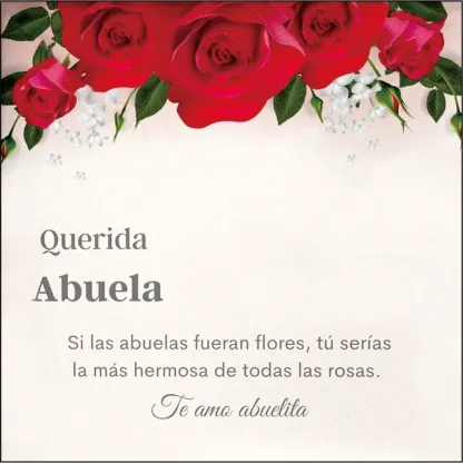 Una tarjeta-Queride abuela