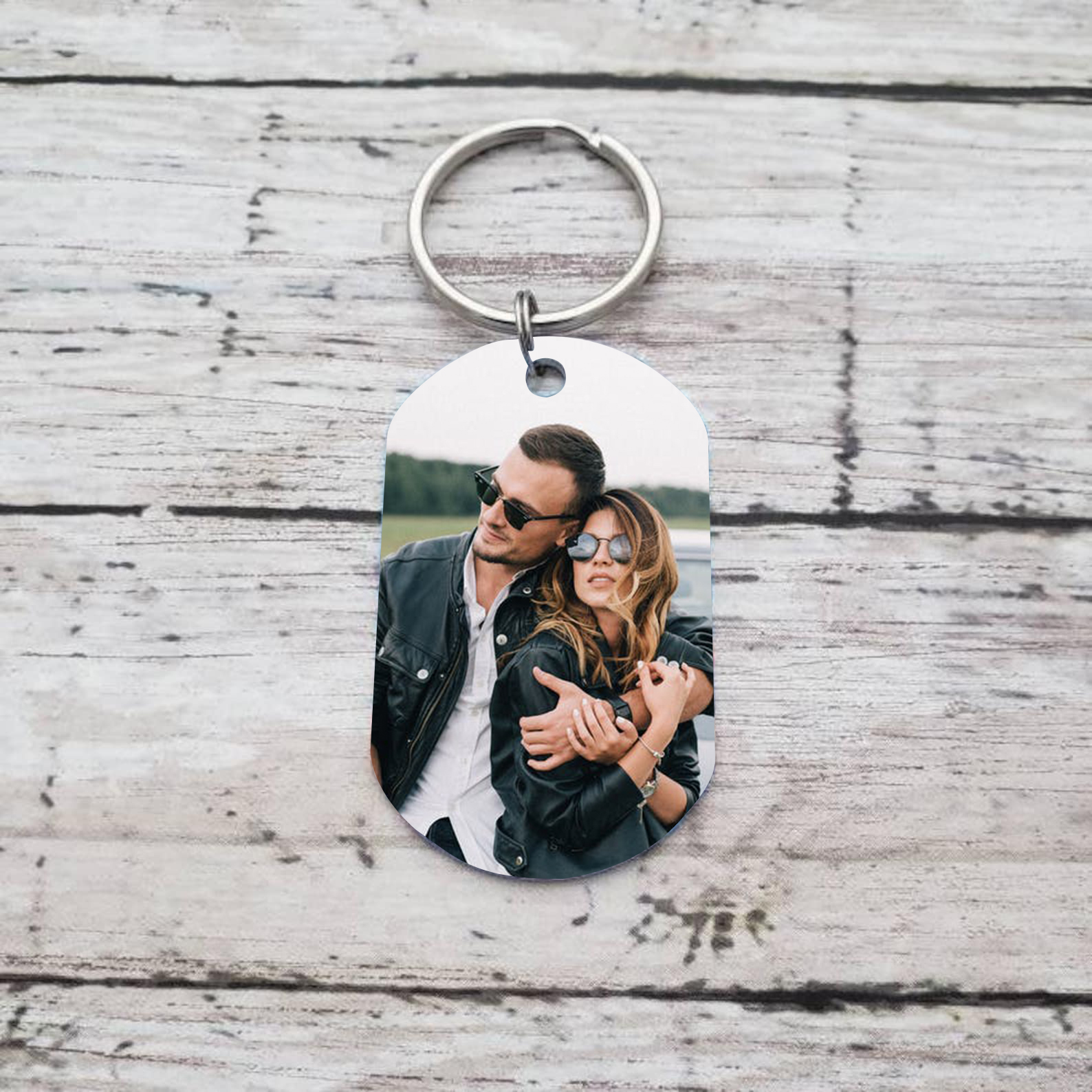 JewelOra Llavero Con Nombre Personalizado, Llavero Con Nombre Personalizado Para Mujeres Y Hombres, Llavero De Acero Inoxidable, Oro