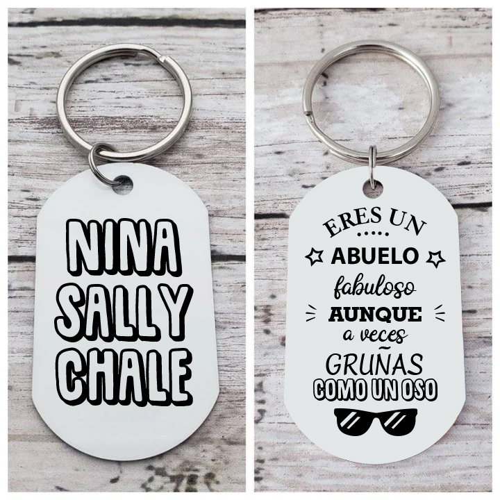 A mi abuelo-Llavero ERES UN ABUELO FABULOSO personalizado con 1-5 nombres-Jessemade ES