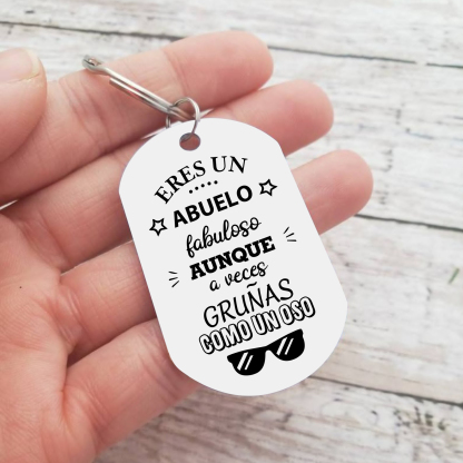A mi abuelo-Llavero ERES UN ABUELO FABULOSO personalizado con 1-5 nombres-Jessemade ES