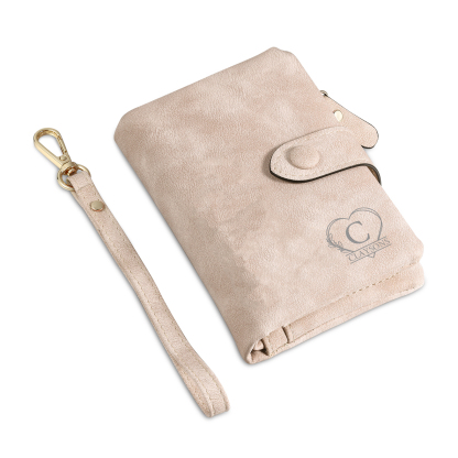 Cartera, billetera con 1 nombre, 1 letra, 1 texto y 1 foto personalizados monedero clásico para mujer-Jessemade ES