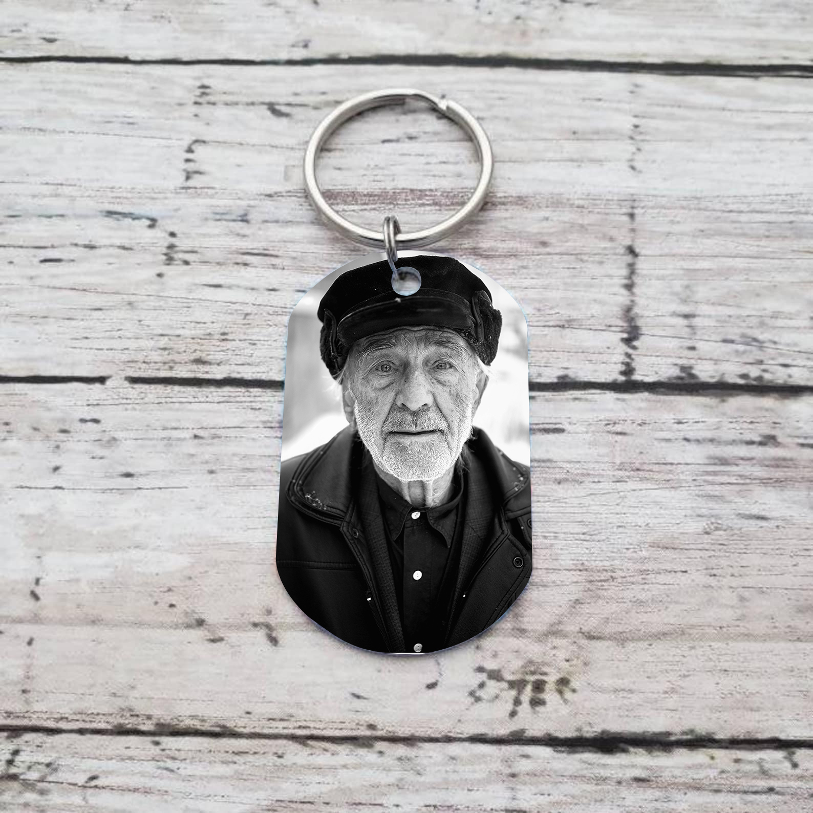 Llavero conmemorativo a un ser querido personalizado con foto y nombre-Jessemade ES