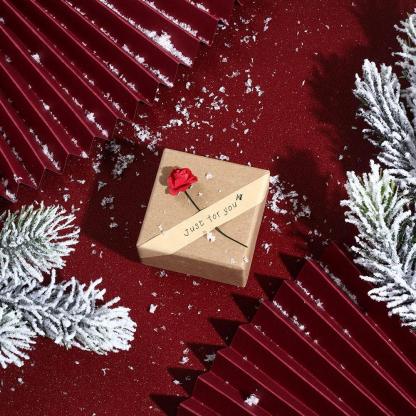 Cajas de regalo con rosa Caja de joya