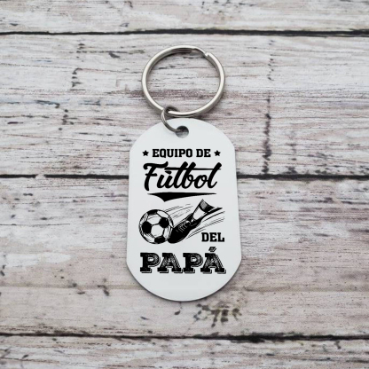 A mi papá-Llavero 1-7 Nombres Personalizados EQUIPO DE FÚTBOL DEL PAPÁ-Jessemade ES