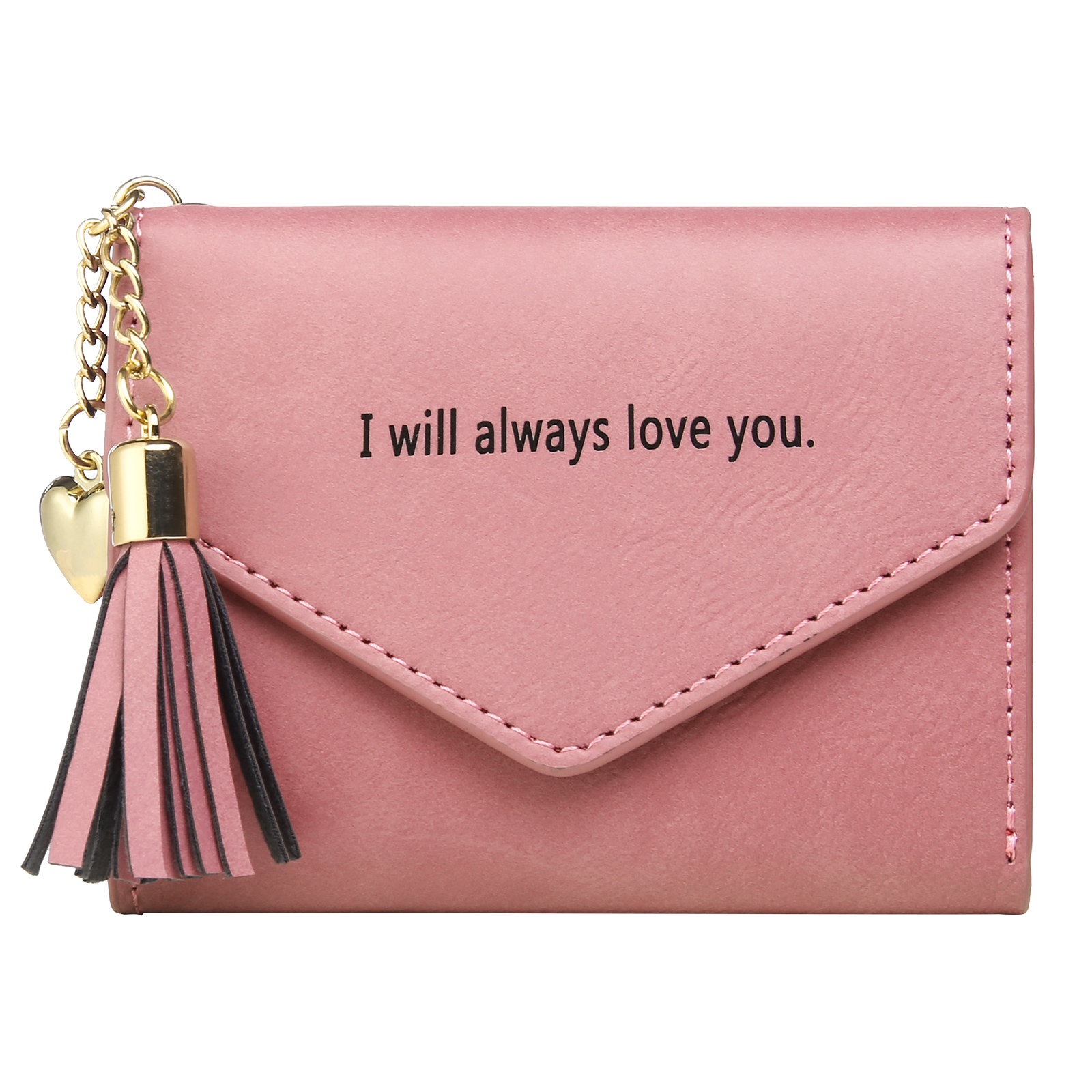 Cartera, billetera con 1 nombre, 1 flor de nacimiento y 1 texto personalizados monedero clásico para mujer-Jessemade ES