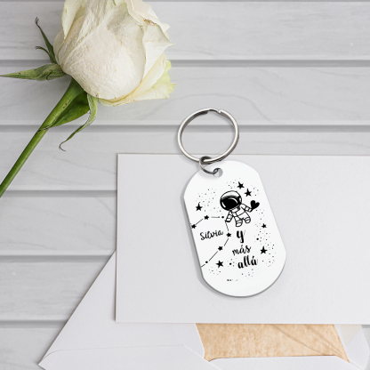 Llavero personalizado con 2 nombres para pareja unidad de llaveros-Jessemade ES