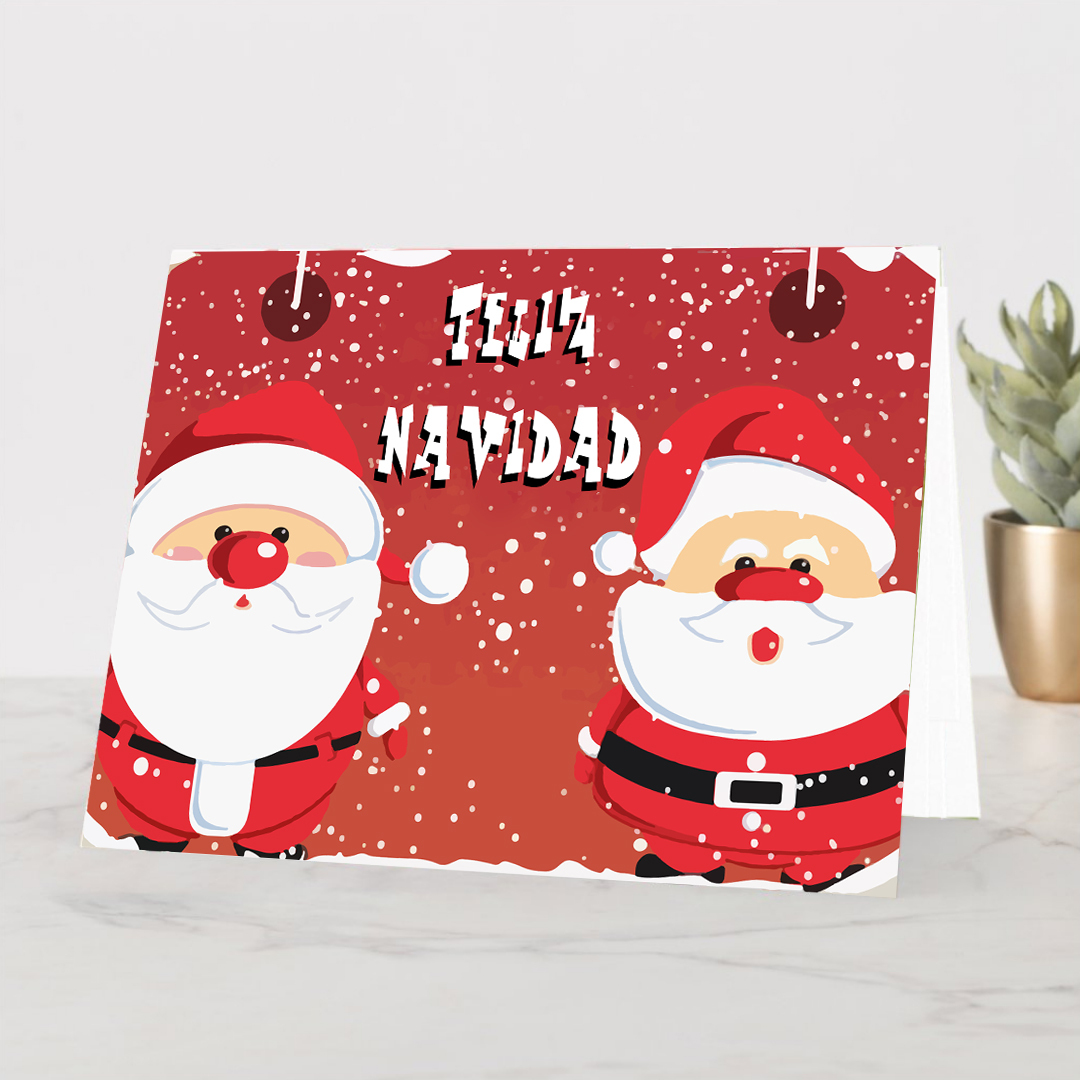 Regalo gratuito Una tarjeta FELIZ NAVIDAD