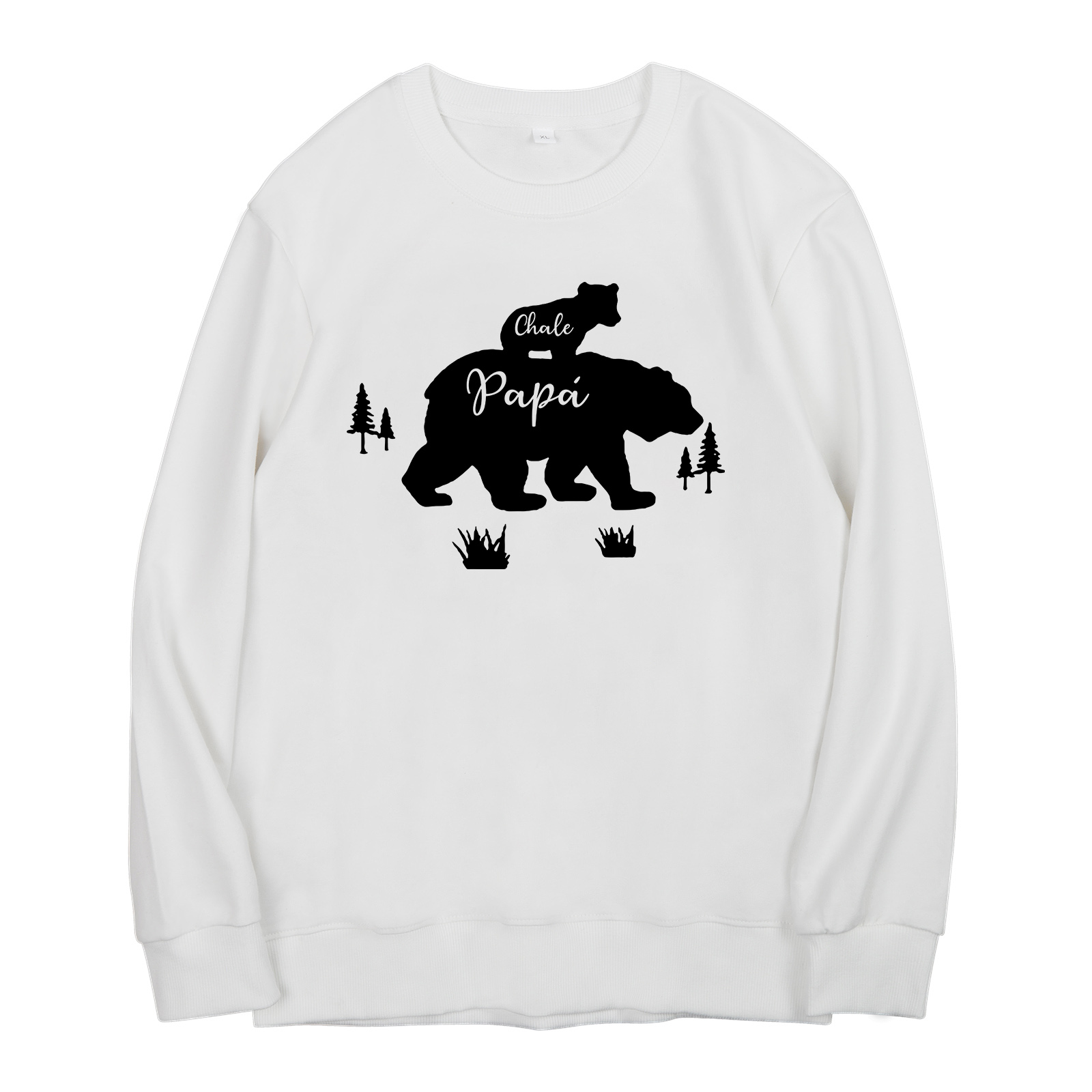 Familia-Sudadera "Oso y sus bebés" 2 nombres personalizados-Jessemade ES