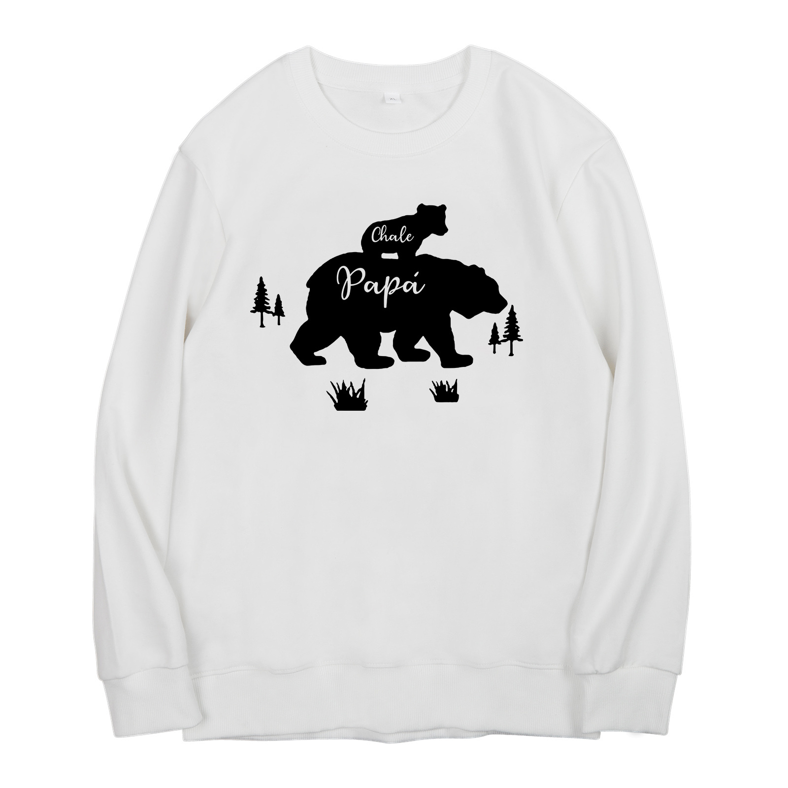 Familia-Sudadera "Oso y sus bebés" 2 nombres personalizados-Jessemade ES
