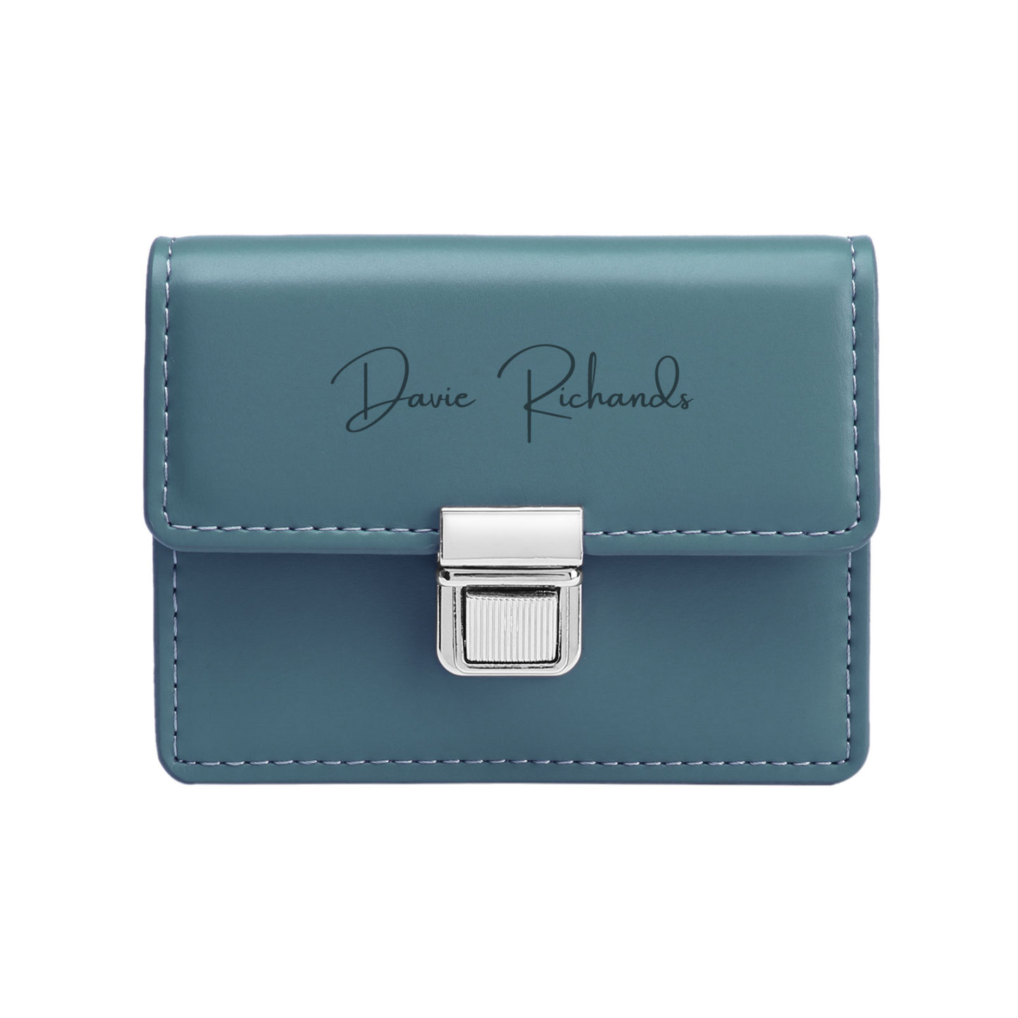 Cartera, billetera con 1 texto y 1 foto personalizados monedero clásico para mujer-Jessemade ES