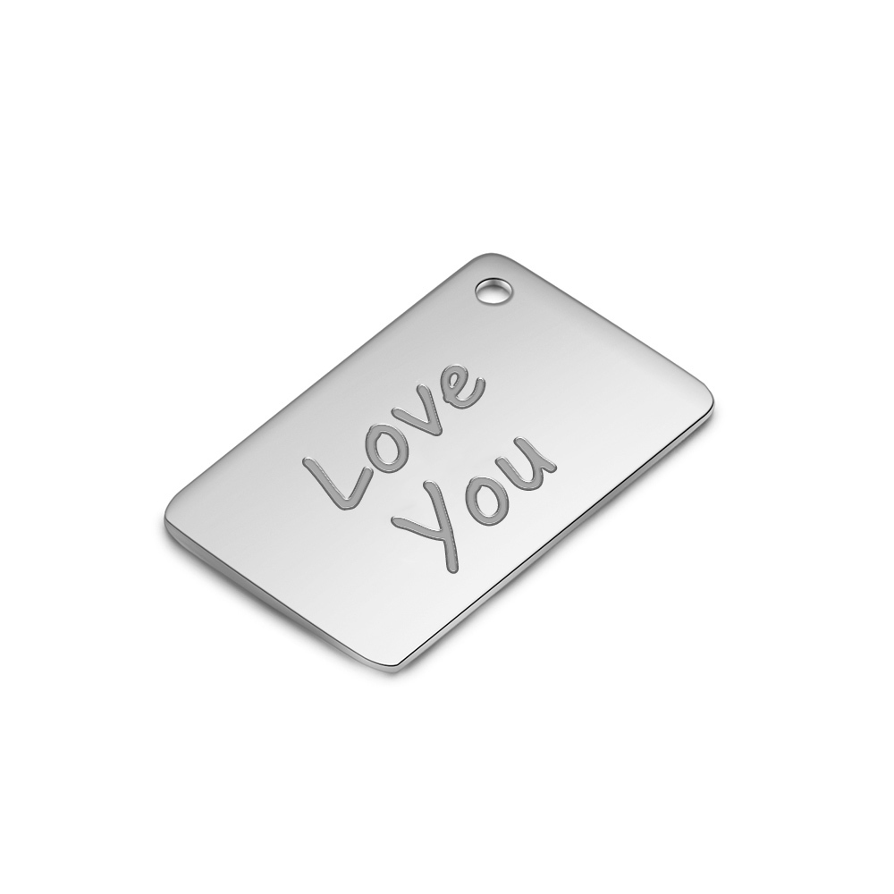 Collar con colgante de sobre con hoja de 1 texto y 1 foto personalizados