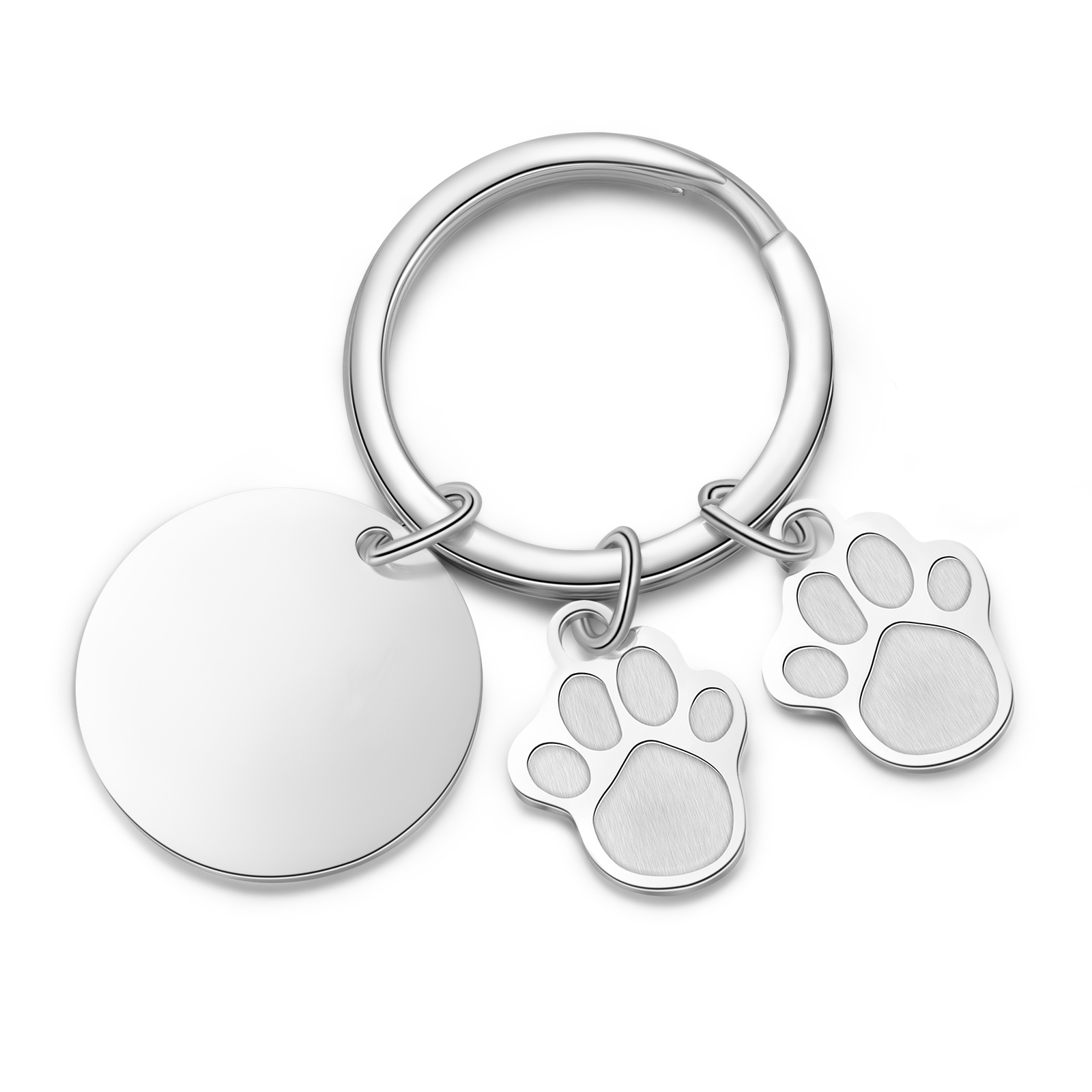 A mi familia - Llavero con 2 nombres personalizados en patas con texto-Jessemade ES