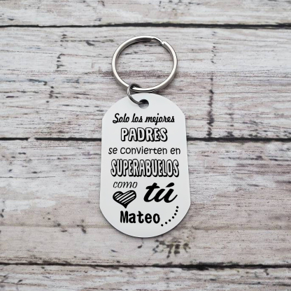 A mi abuelo-Llavero SUPERABUELOS personalizado con 1 nombre-Jessemade ES