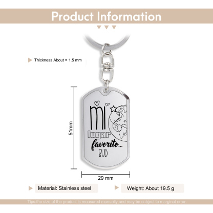 Llavero personalizado con 1 nombre para pareja unidad de llaveros-Jessemade ES