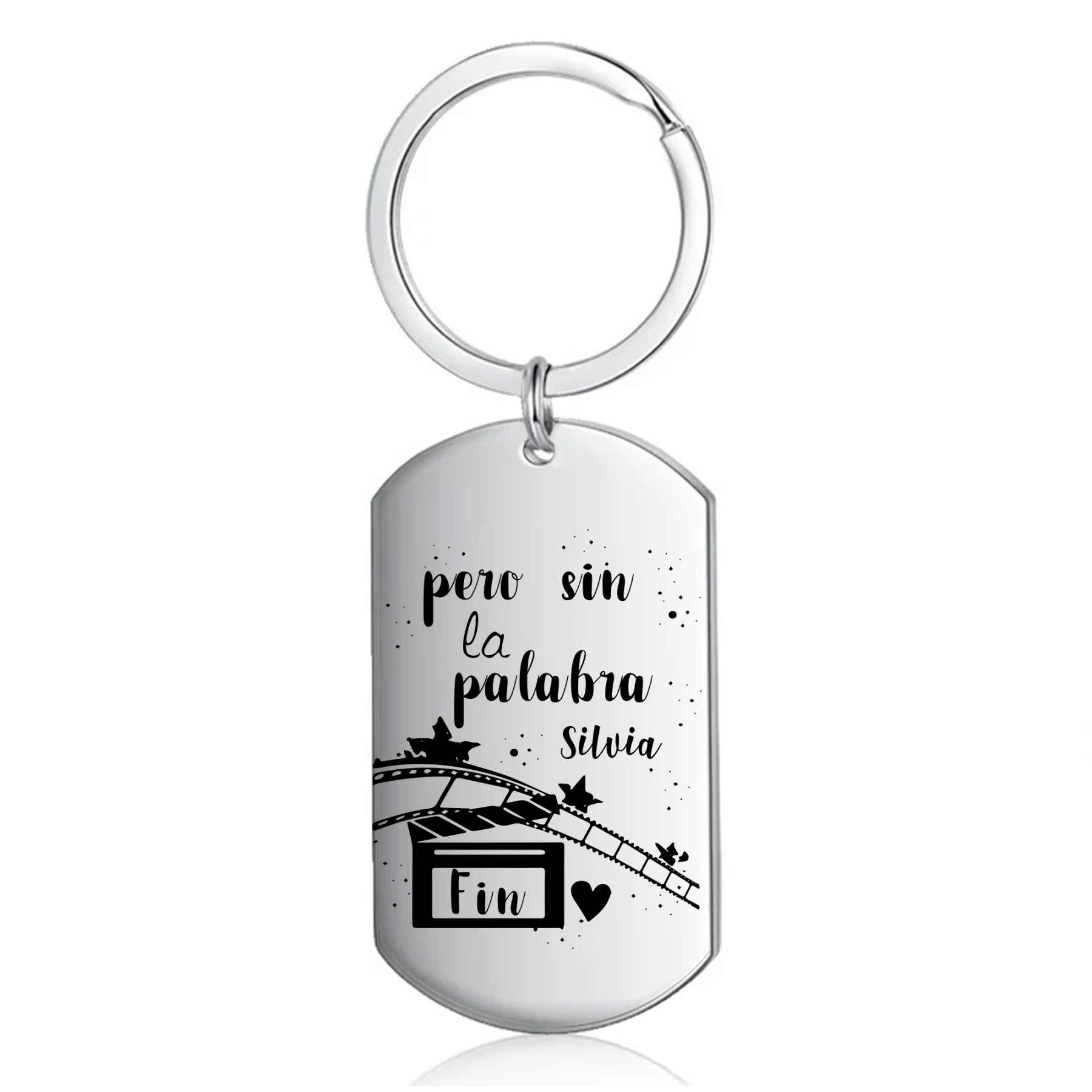 Llavero personalizado con 2 nombres para pareja unidad de llaveros-Jessemade ES