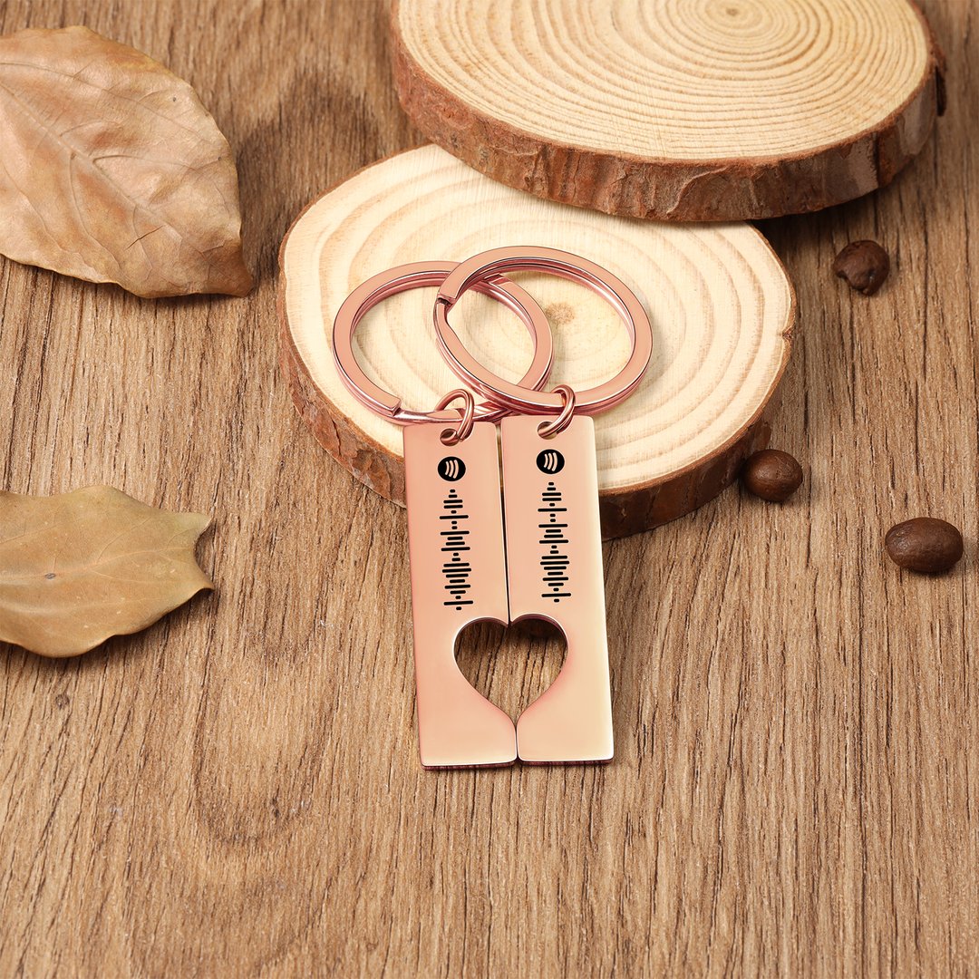 Llavero de código de Spotify personalizado llavero de música para pareja