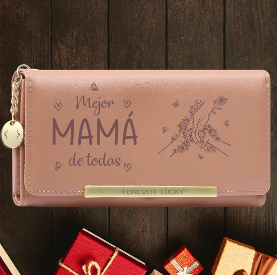 A mi abuela-Cartera personalizada para abuela con nombres grabados y diseño único – Detalle práctico Día de los Abuelos, regalo especial para la abuela más querida
