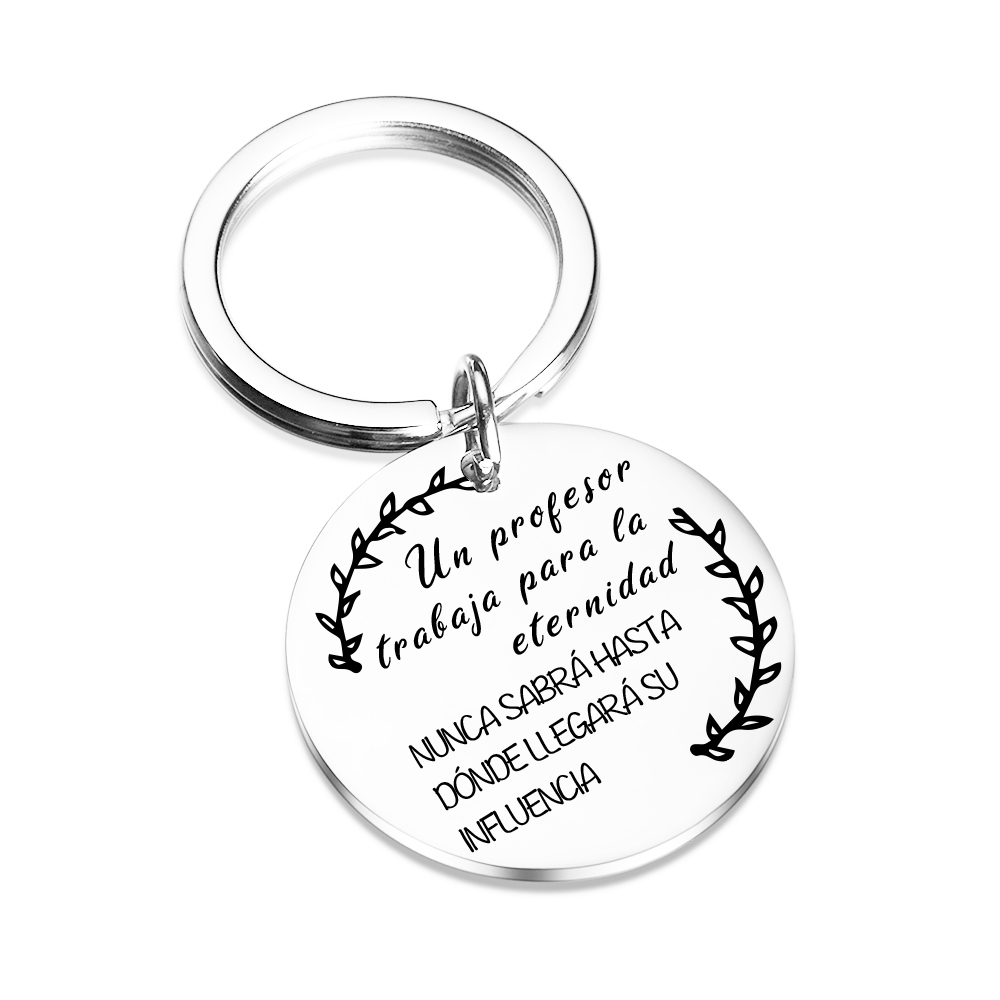 Llavero un profesor trabaja para la eternidad-Jessemade ES