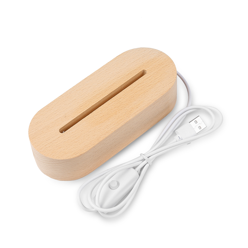 Lámpara de globo de corazón 3D Ilusión Luz de Noche LED 3 nombres personalizados