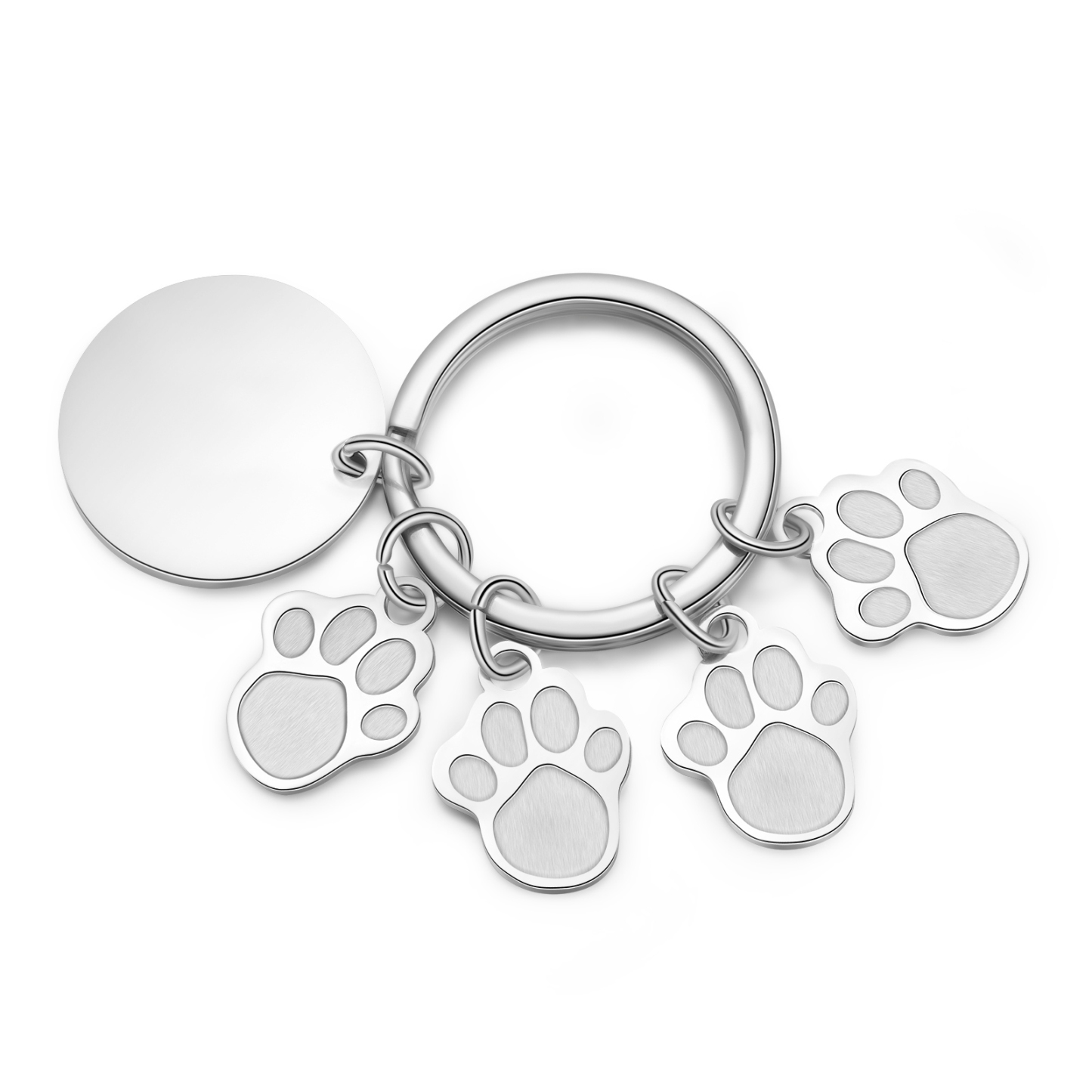 A mi familia - Llavero con 4 nombres personalizados en patas con texto-Jessemade ES