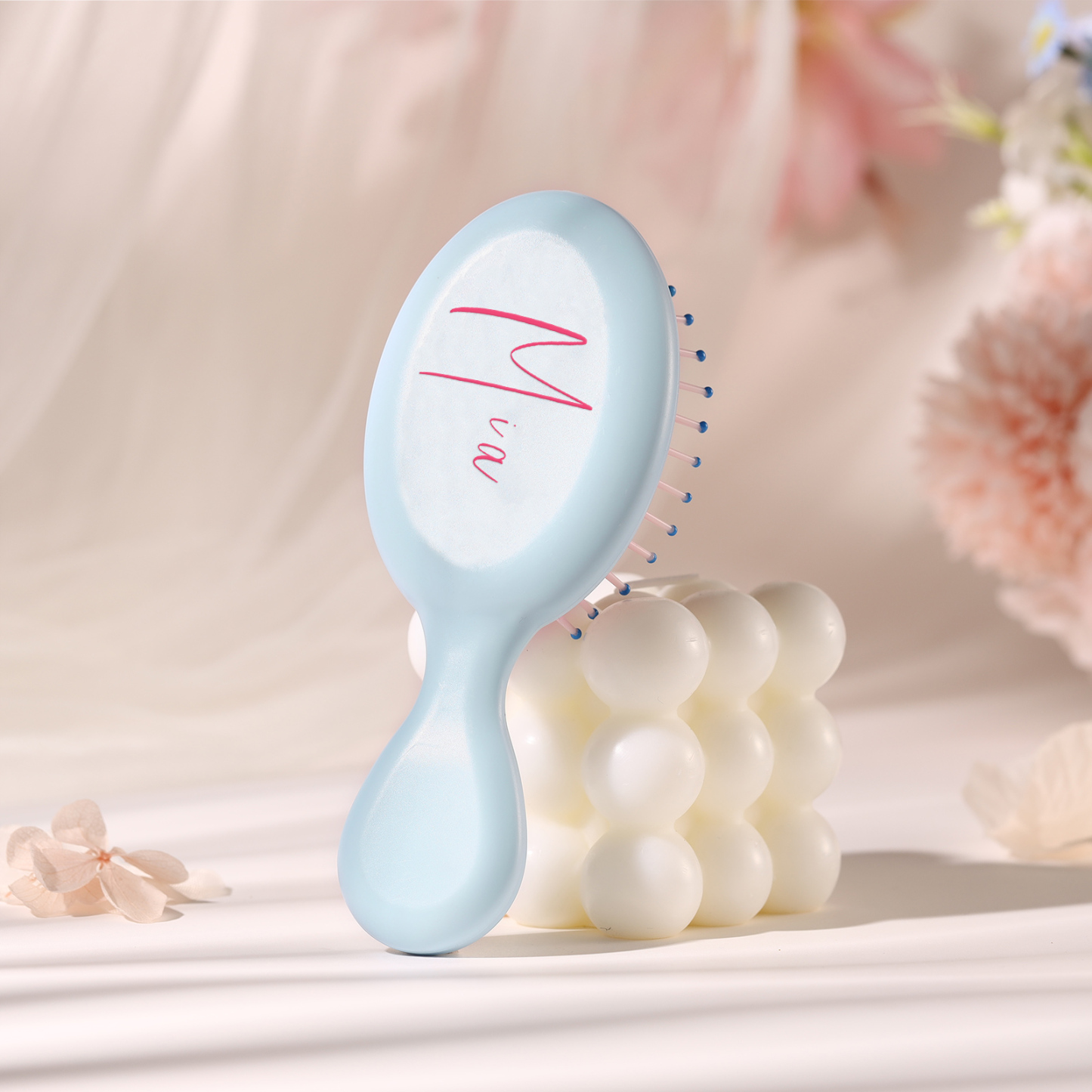 Accesorios peine colorido para mujer con texto personalizado