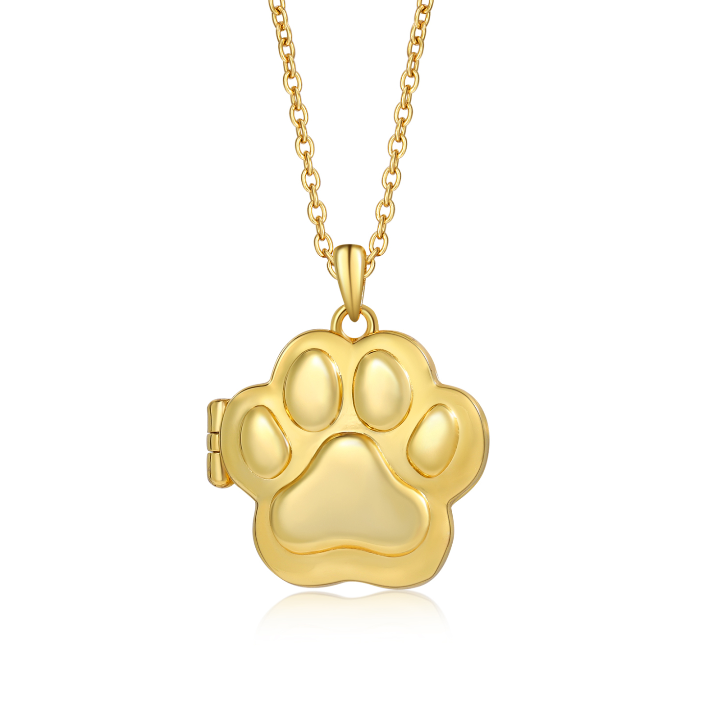 Collar con medallón personalizado con foto de huella - Regalo personalizado para amantes de las mascotas, para mamá, papá o amigo | Jessemade