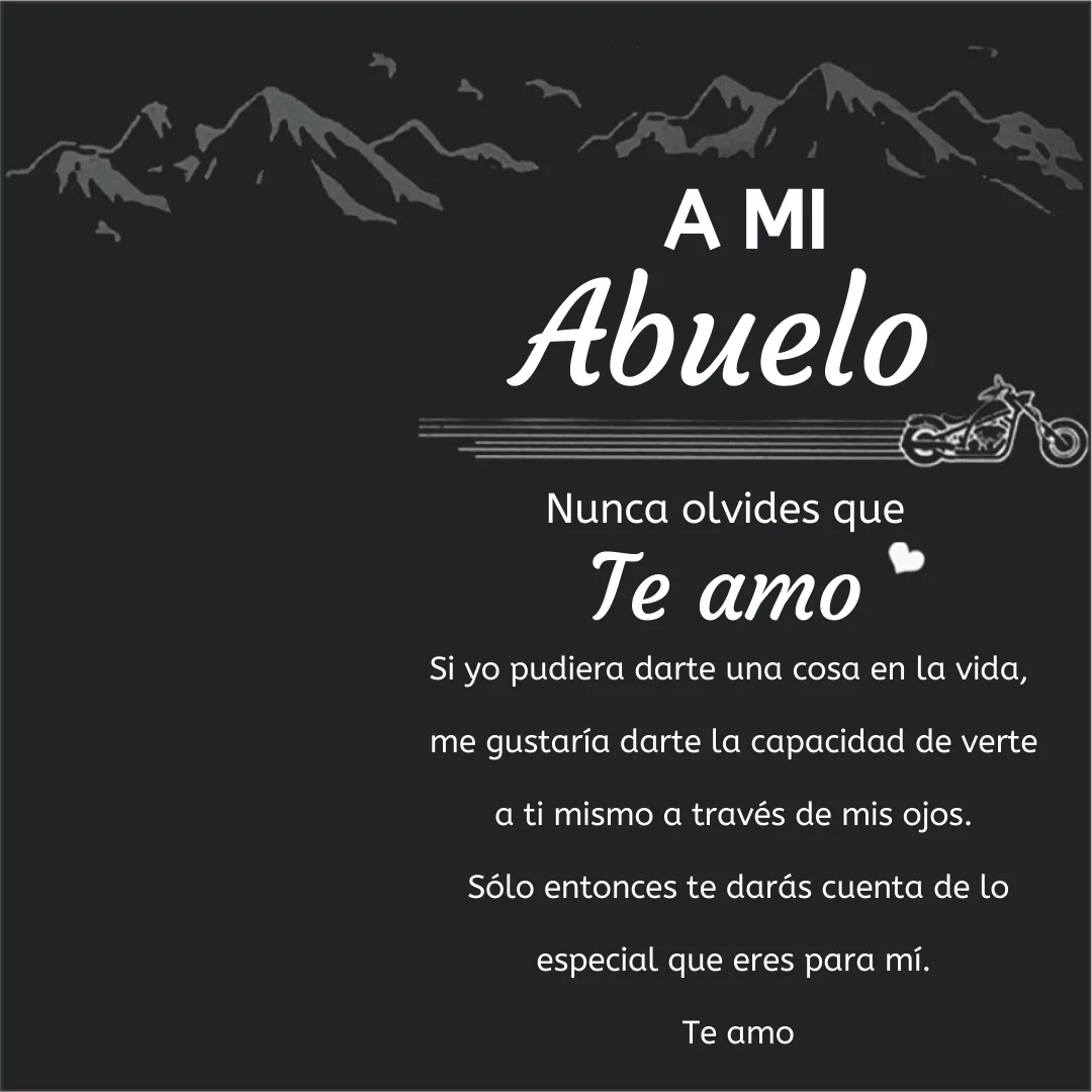 Una tarjeta-A mi abuelo