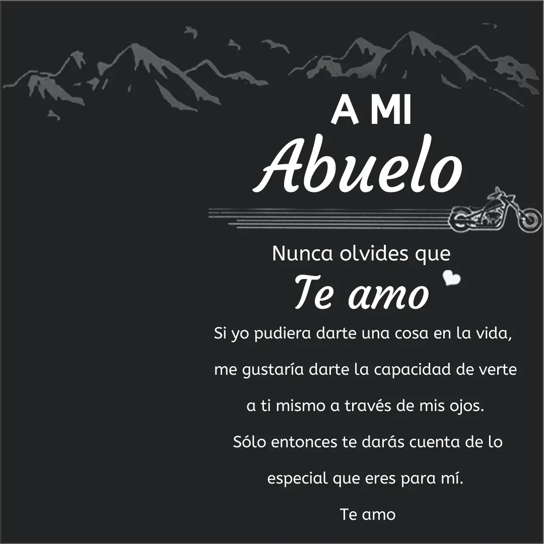 Una tarjeta-A mi abuelo