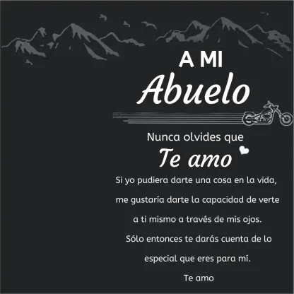 Una tarjeta-A mi abuelo