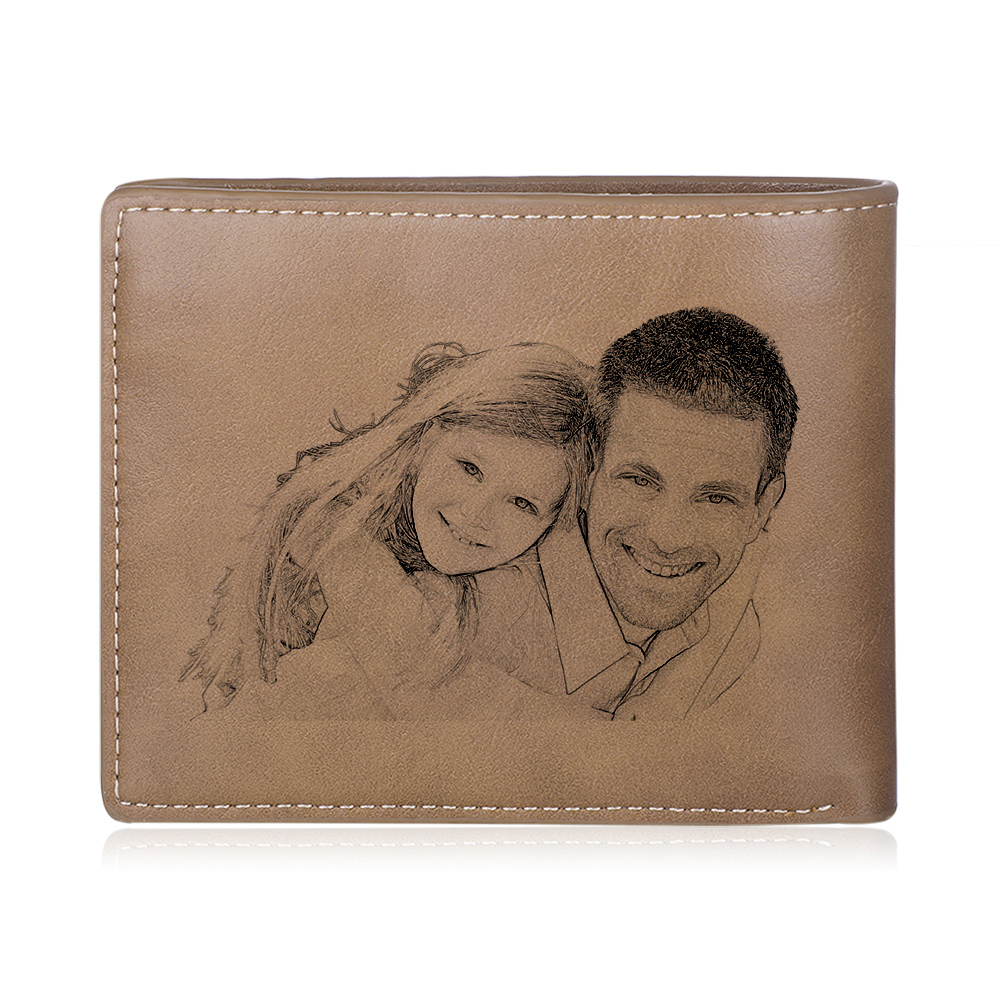 A mi tío-Cartera 2-5 nombres y foto personalizados billetera clásica puño a puño -Jessemade ES