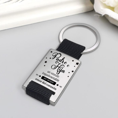 A mi papá-Llavero el vínculo entre padre e hijo/hija es inquebrantable-Jessemade ES
