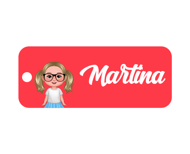 Llavero con nombre personalizado – Regalo práctico vuelta a la escuela