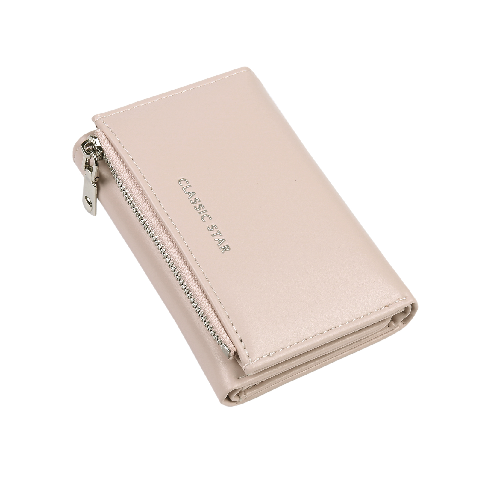 Cartera, billetera con 1 texto y 1 foto personalizados monedero clásico para mujer