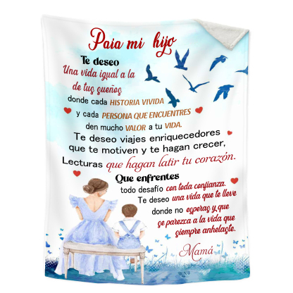 A mi hija-Manta de buen calidad con frase amoroso y personalizada con 1 nombre-Jessemade ES