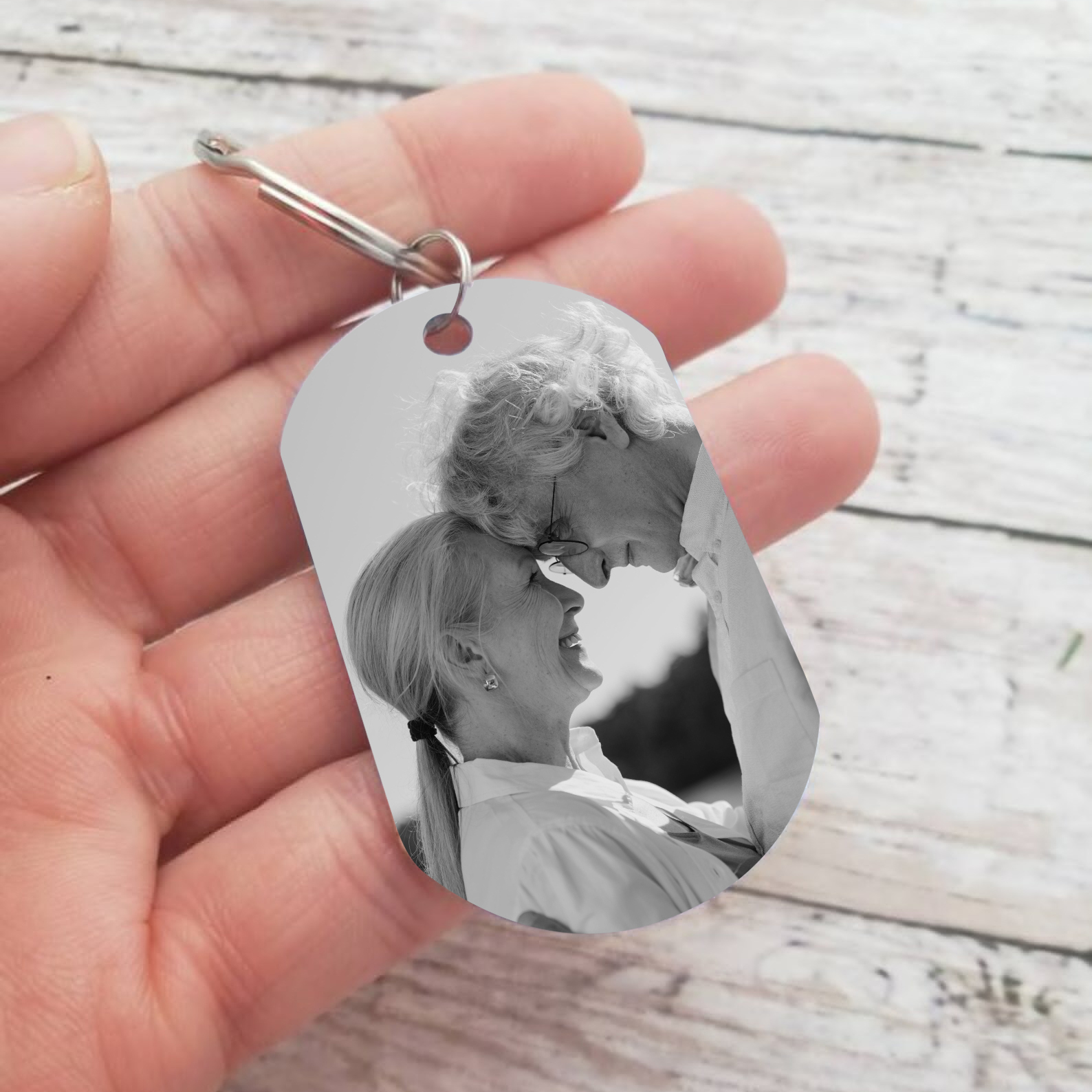 Llavero conmemorativo a un ser querido personalizado con foto-Jessemade ES