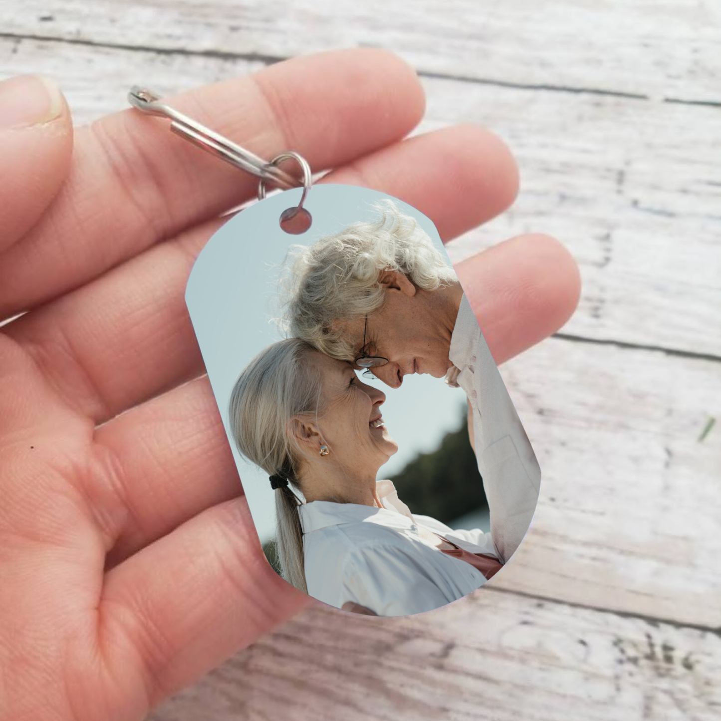 Llavero conmemorativo a un ser querido personalizado con foto-Jessemade ES