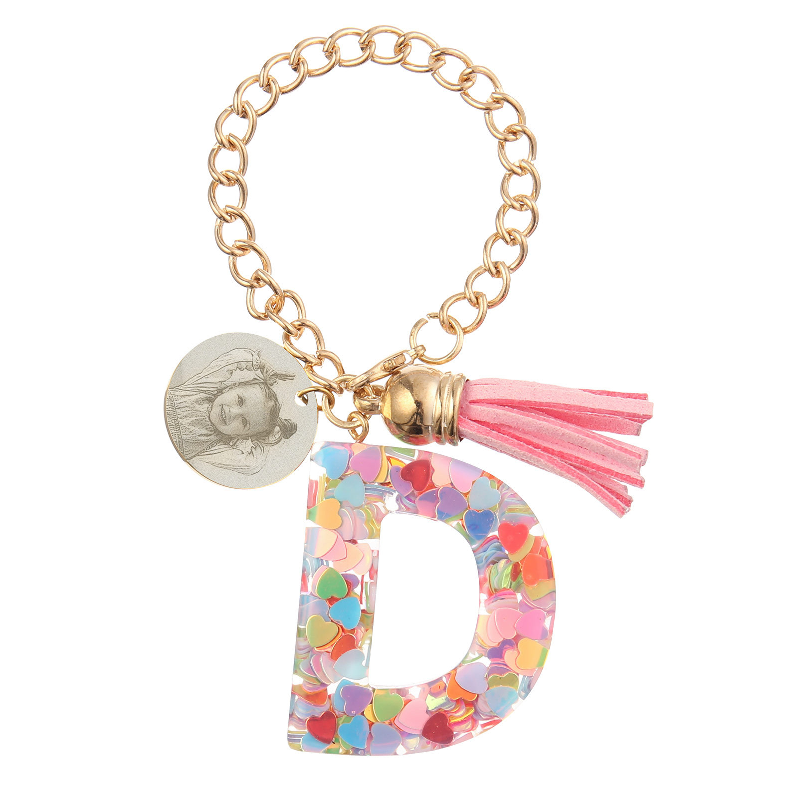 Etiqueta/Llavero con foto personalizada para mochila, botella