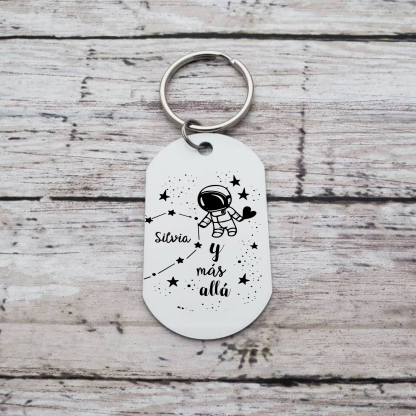 Llavero personalizado con 2 nombres para pareja unidad de llaveros-Jessemade ES