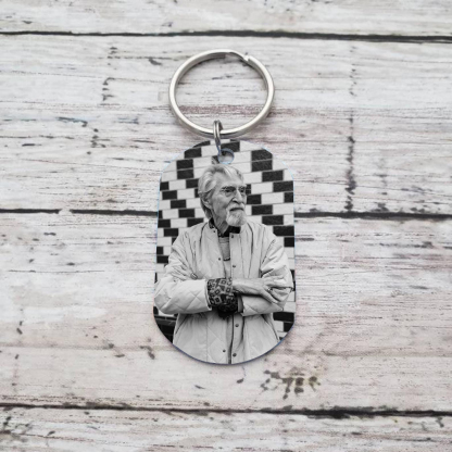 Llavero conmemorativo a un ser querido personalizado con foto y nombre-Jessemade ES