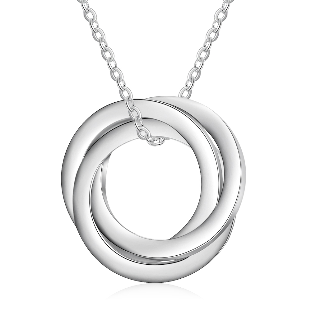 Collar de aros rusos personalizado con 3 nombres-Jessemade ES