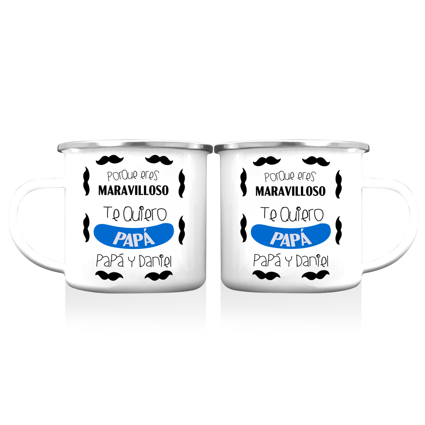 Taza para papá con 1 texto personalizado-Jessemade ES