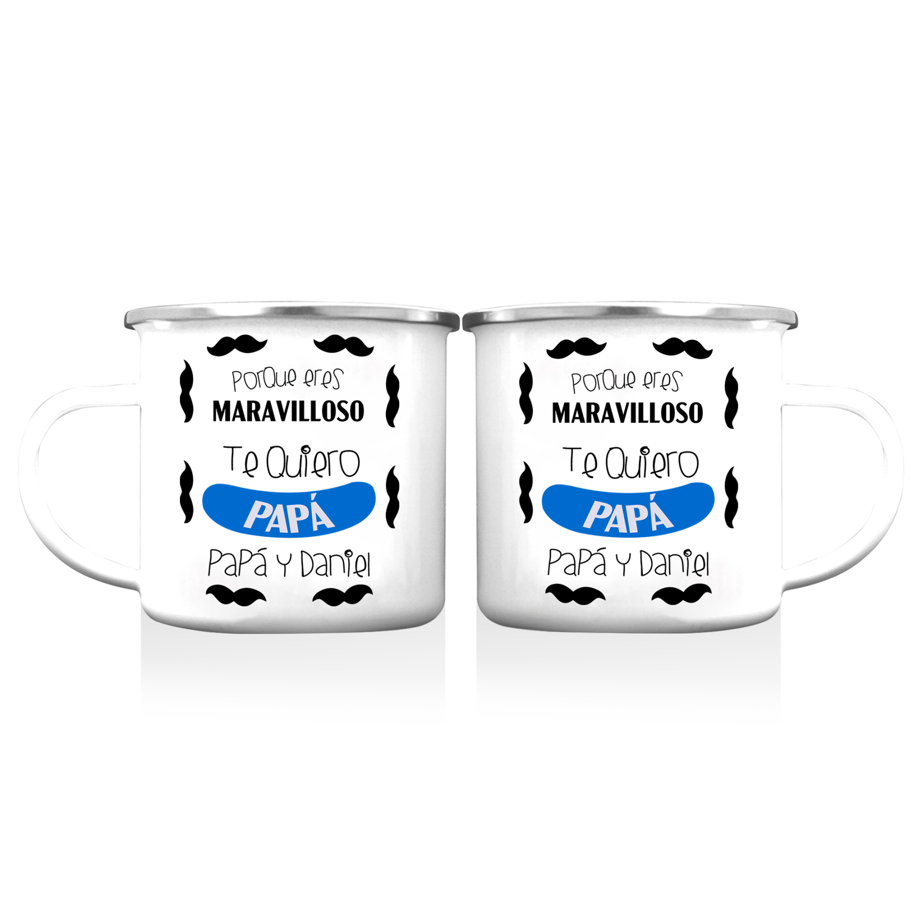 Taza para papá con 1 texto personalizado-Jessemade ES