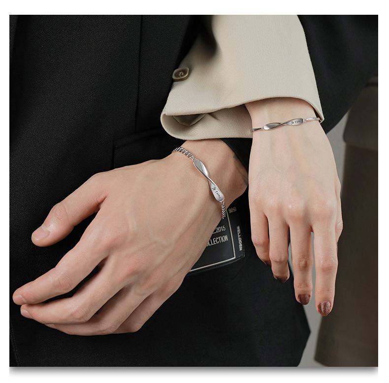 Pulseras de infinito para pareja 2 nombres personalizados-Jessemade ES