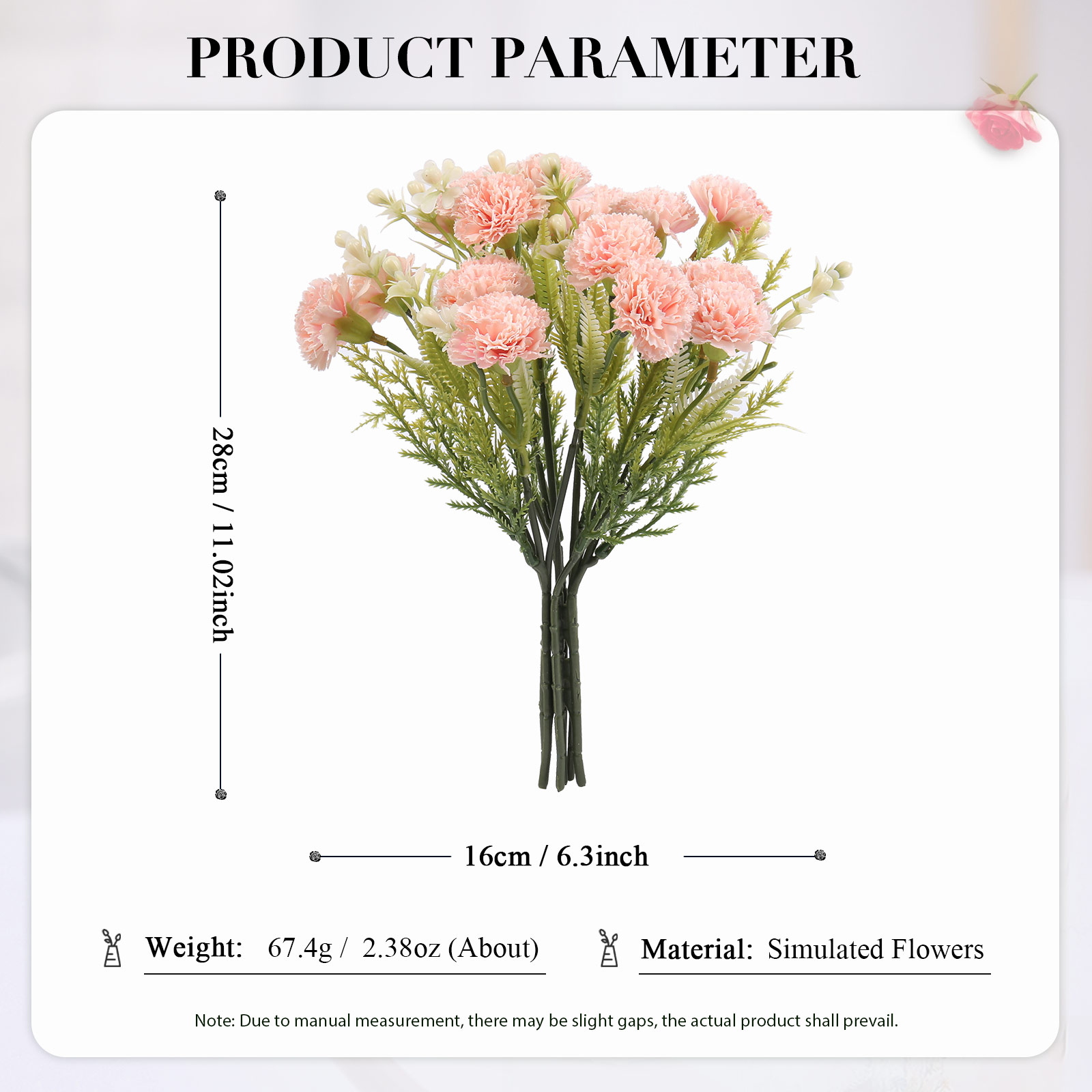 Ramo de flores artificiales decorativas-Jessemade ES