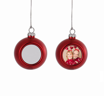 Bola navideña Adorno de Navidad 1 foto personalizada bola colorida