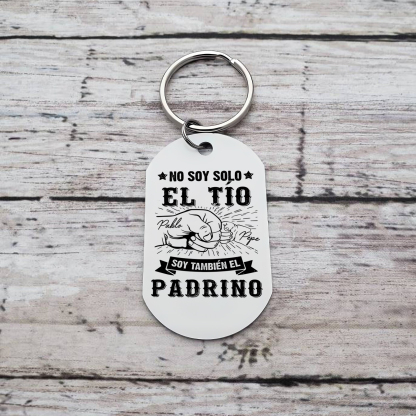 A mi tío/padrino - Llavero puño con puño 2 nombres personalizados-Jessemade ES