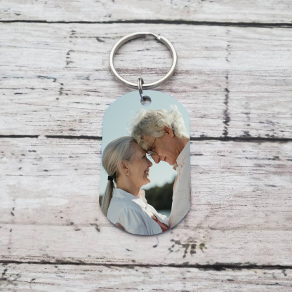 Llavero conmemorativo a un ser querido personalizado con foto-Jessemade ES