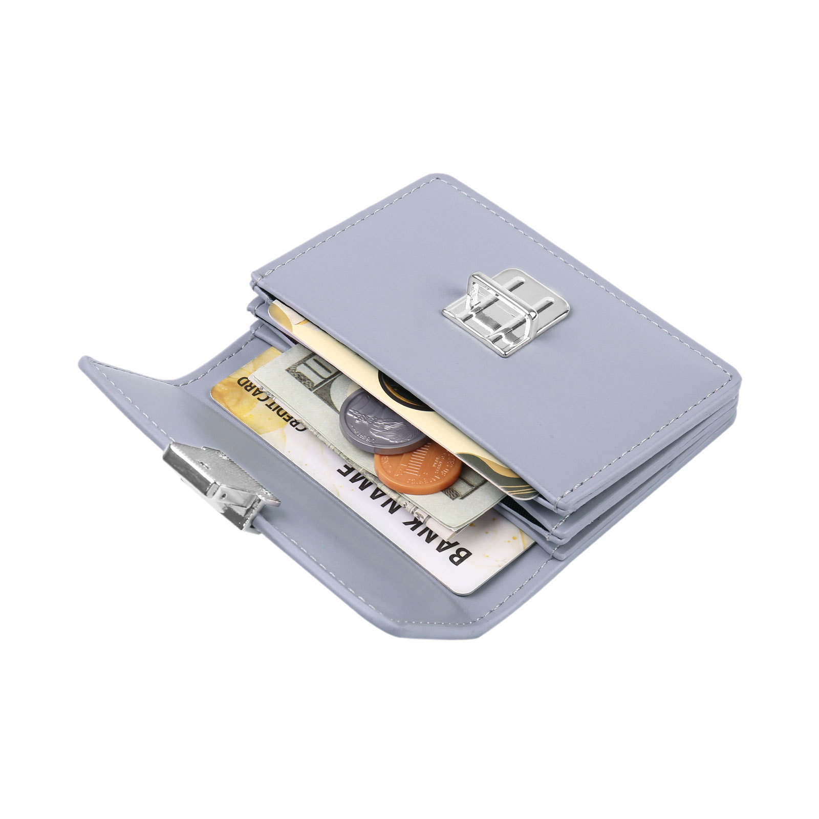 Cartera, billetera con 1 texto y 1 foto personalizados monedero clásico para mujer-Jessemade ES