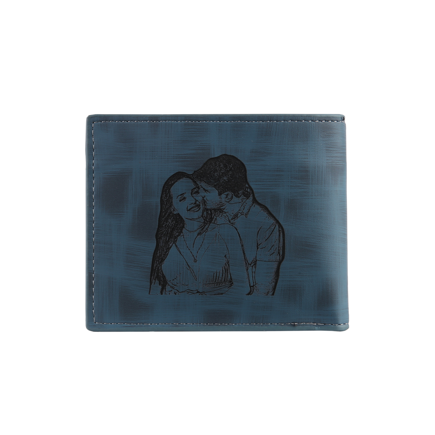 Cartera, billetera personalizada con 1 foto, 1 nombre y 1 letra monedero para hombre-Jessemade ES